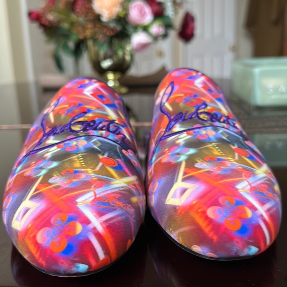 ⭐️⭐️⭐️SOLD ⭐️⭐️⭐️Christian Louboutin Navy Coolito Disco Mule Slippers - Picture 11 of 17